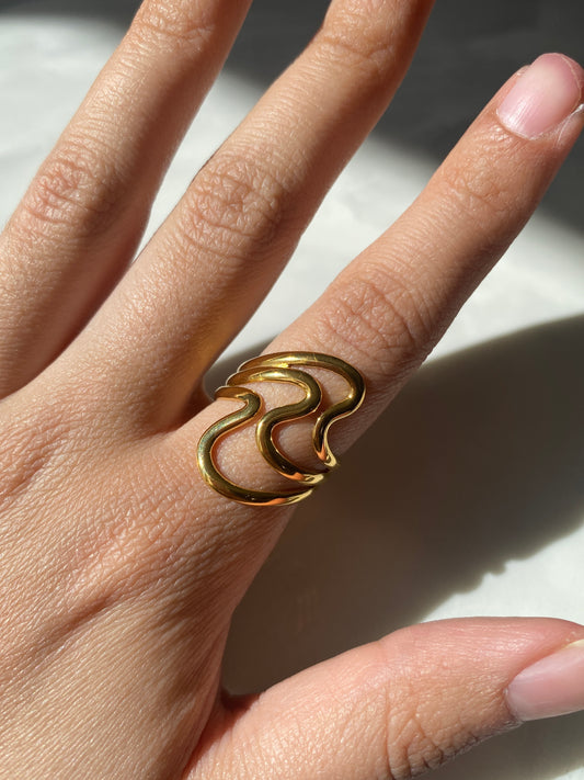 Anillo Wavy Ajustable