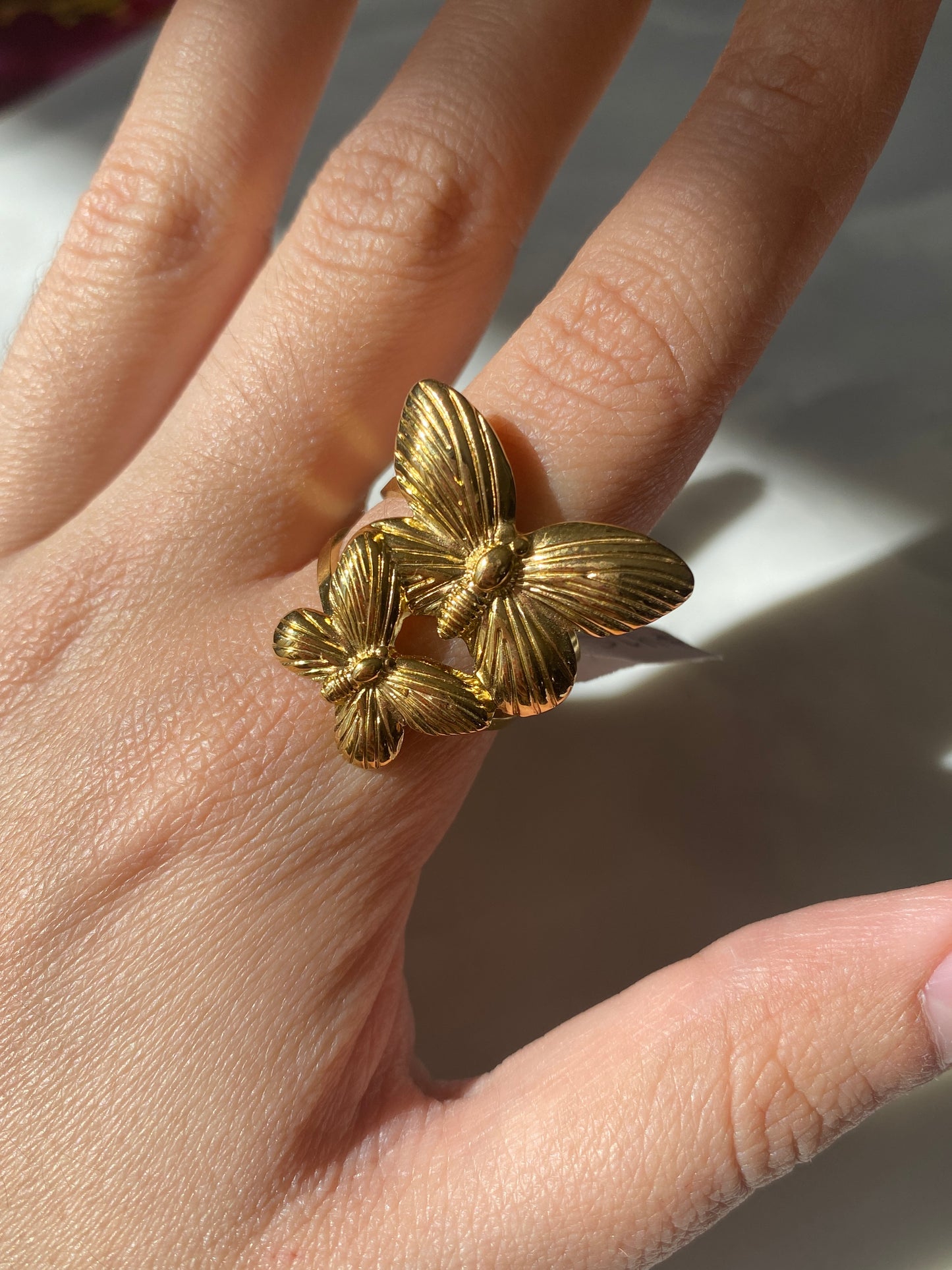 Anillo Mariposas Ajustable